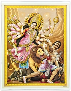 Wholesale Goddess Durga Art Poster