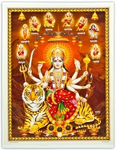 Wholesale Goddess Durga Art Poster