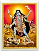 POS430<BR><BR>Goddess Kali Poster on Cardboard - 15"x20"