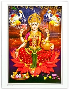 Wholesale Goddess Laxmi Art Poster