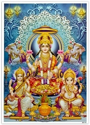 Wholesale Laxmi, Ganesh & Saraswati Art Poster