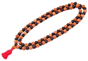 Wholesale Rudraksha + Ebonywood Prayer Mala