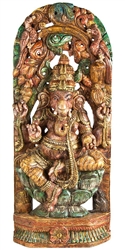 Wooden Ganesh Statue