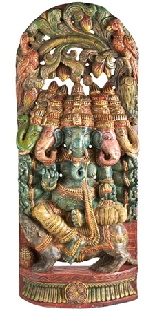 Wooden Ganesh Statue