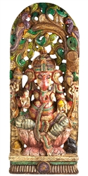 Wooden Ganesh Statue