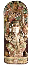 Wooden Ganesh Statue