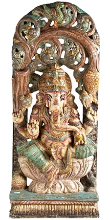 Wooden Ganesh Statue