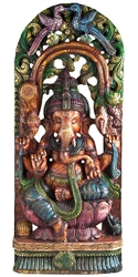 Wooden Ganesh Statue