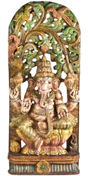 Wooden Ganesh Statue