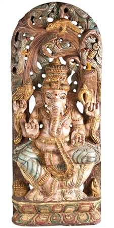 Wooden Ganesh Statue