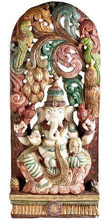 Wooden Ganesh Statue