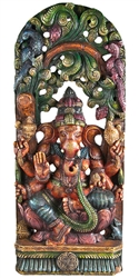 Wooden Ganesh Statue