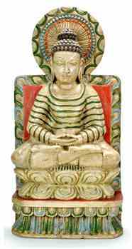 Wooden Lord Buddha Statue