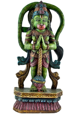 Wooden Hanuman Statue