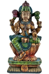 Wooden Laxmi Statue