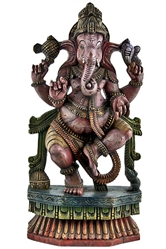 Wooden Ganesh Statue