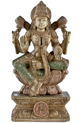 Wooden Laxmi Statue