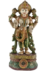 Wooden Laxmi Statue