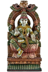 Wooden Laxmi Statue