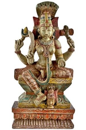 Wooden Laxmi Statue