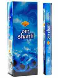 Wholesale Incense - Sac Om Shanti Incense - 20 Hex Pack