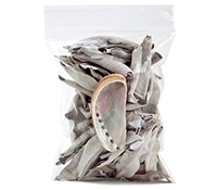 Wholesale White Sage Leaves and Abalone Set