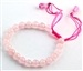 Wholesale Rose Quartz Adjustable Drawstring Bracelet
