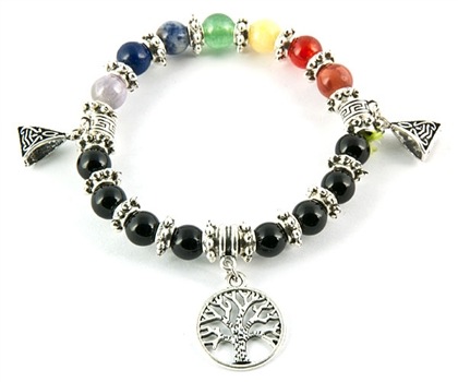 Wholesale 7 Chakra Tree of Life Stretch Bracelet
