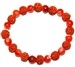 Wholesale Red Carnelian & Rudraksha Stretch Bracelet