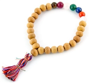 Wholesale Chakra Natural Sandalwood Stretch Bracelet