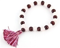 Wholesale Rose Quartz & Red Sandalwood Stretch Bracelet