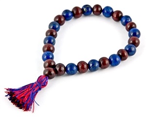 Wholesale Lapis Lazuli & Red Sandalwood Stretch Bracelet