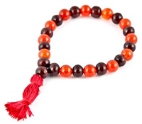 Wholesale Carnelian & Red Sandalwood Stretch Bracelet