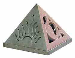 SBR177<br><br> *CELESTIAL PYRAMID S/S CONE/CANDLE BRNR 4"X3.5"