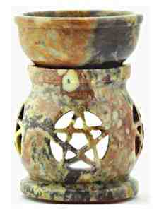 Wholesale Stone Carved Pentacle Aroma Lamp