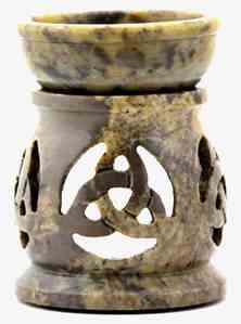 Stone Carved Triquetra Aroma Lamp