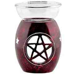 Wholesale SoapStone Red Pentacle Aroma Lamp