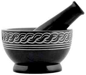 SBR502<br><br> Celtic Knot Mortar & Pestle 3"H, 5"D