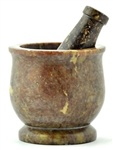 Stone Carved Mortar and Pestle