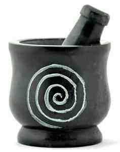 Stone Carved Mortar and Pestle