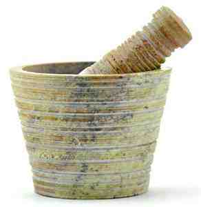 Stone Carved Mortar and Pestle