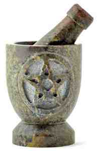 Stone Carved Mortar and Pestle