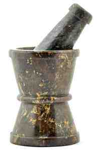 Stone Carved Mortar and Pestle