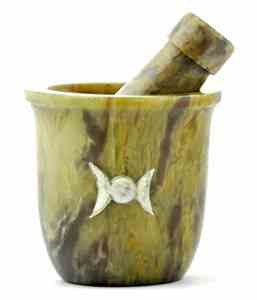 Stone Carved Mortar and Pestle