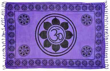 Wholesale Lotus Om Symbol Scarves/Altar Cloth