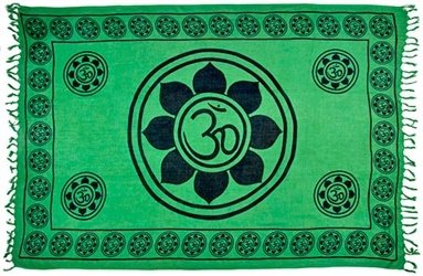 Wholesale Lotus Om Symbol Scarves/Altar Cloth