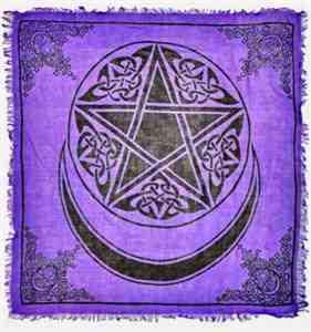 Wholesale Moon Pentacle Scarves/Altar Cloth