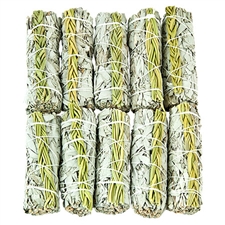 Wholesale White Sage & Sweetgrass Smudge Sticks