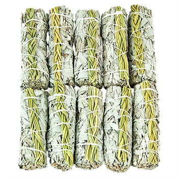 Wholesale White Sage & Sweetgrass Smudge Sticks
