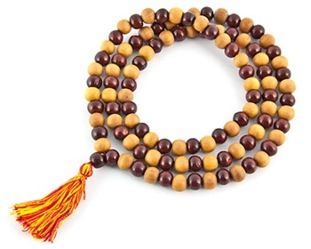 Wholesale Natural Sandalwood + Red Sandalwood Prayer Mala